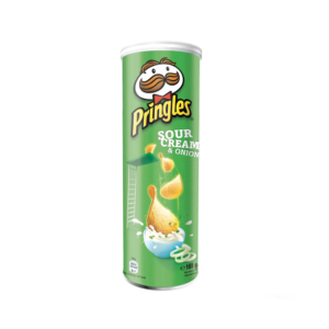چیپس Pringles با طعم پیاز و خامه ترش وزن 165 گرم
