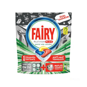 قرص ماشین ظرفشویی Fairy مدل Platinum Plus بسته 75 عددی