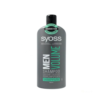 شامپو مردانه Syoss مدل Volume برای موهای نرمال و نازک 500 میل