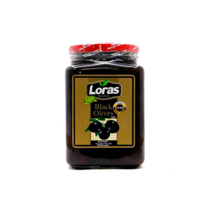 زیتون سیاه با هسته Loras وزن 1500 گرم