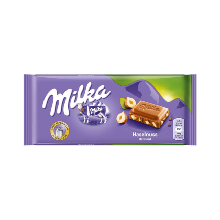 شکلات آلمانی Milka مدل Hazelnut وزن 100 گرم