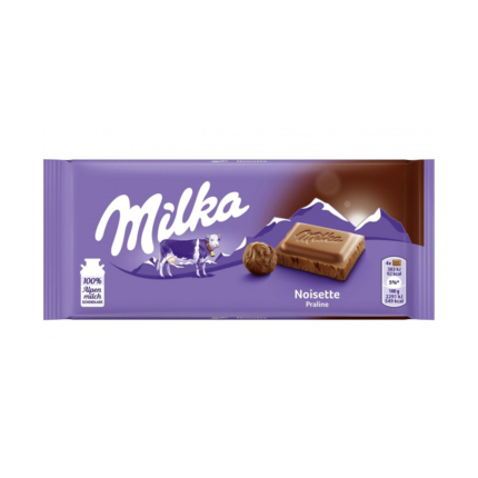 شکلات آلمانی Milka مدل Noisette وزن 90 گرم