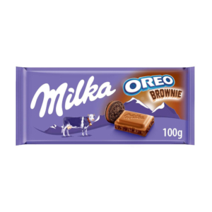شکلات سوییسی Milka مدل Oreo Brownie وزن 100 گرم