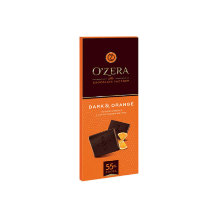 شکلات تلخ اوزرا با طعم پرتغالی 55% وزن 90 گرم