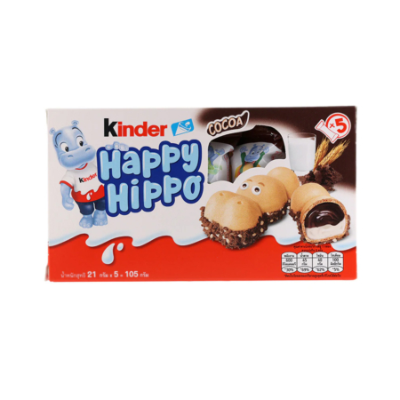 ویفر کیندر مدل Happy Hippo بسته 5 عددی