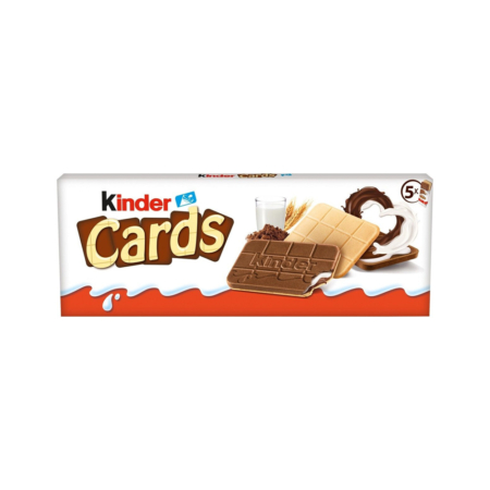 شکلات بیسکوییتی کیندر مدل Cards بسته 5 عددی